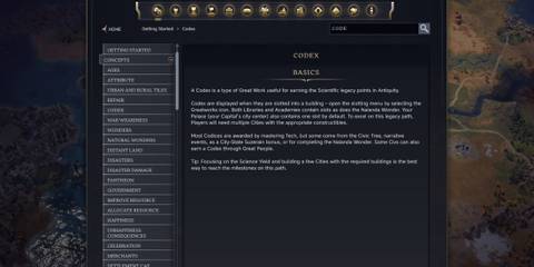 codex basics in civ 7