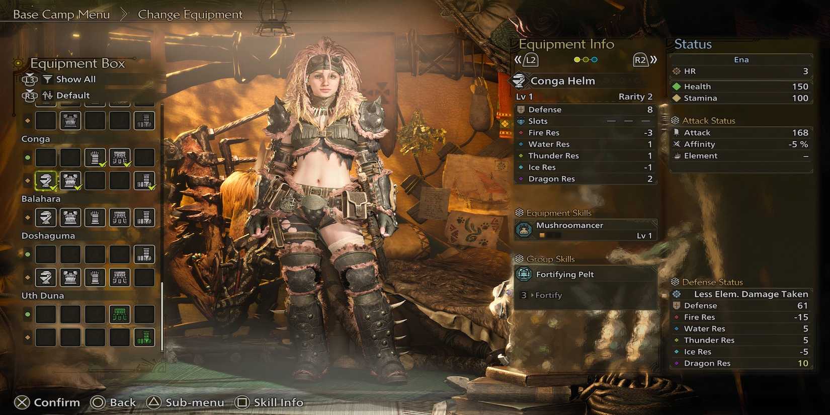 Conga Armor in Monster Hunter Wilds