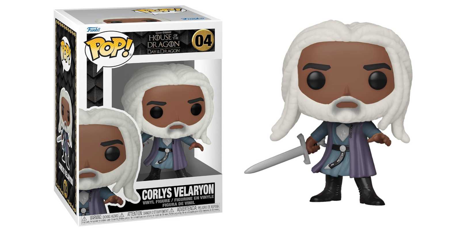 Corlys Velaryon packaged and unpackaged