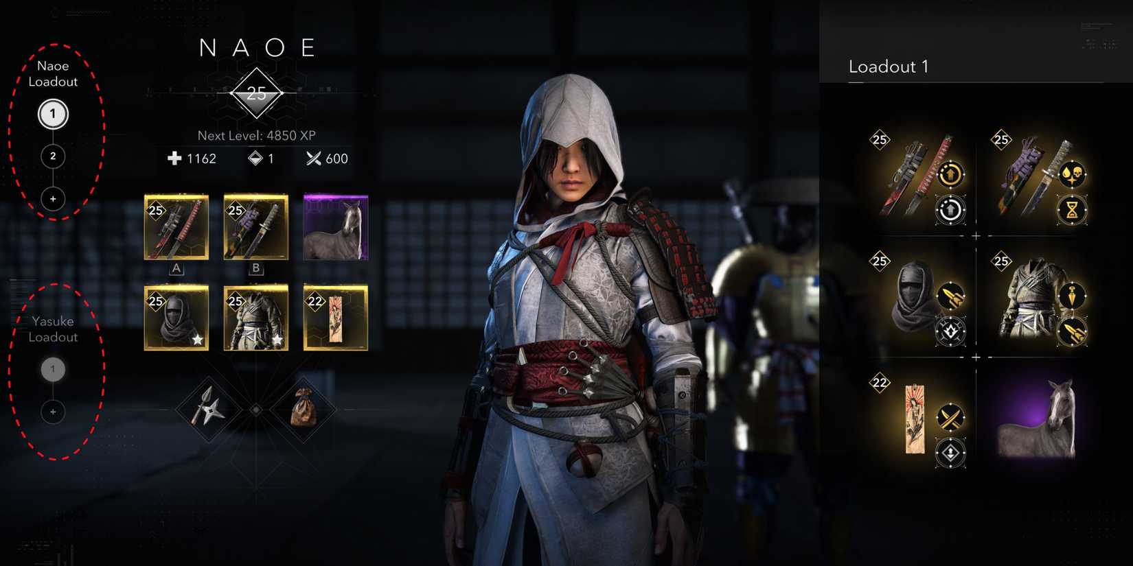 Creating Loadouts for Naoe and Yasuke AC Shadows