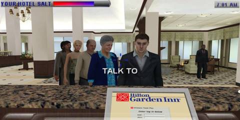 Customers lining up to the lobby in Hilton Garden Inn Ultimate Team Play