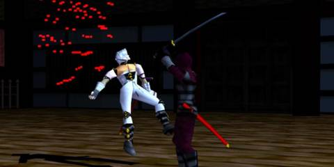 Cutting down a ninja in Bushido Blade 2