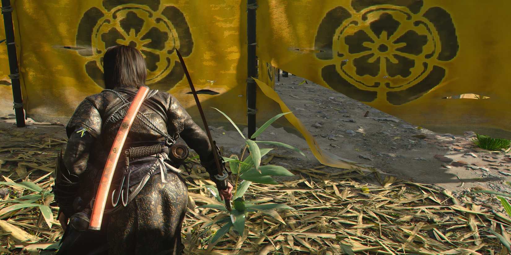 Cutting through banners in Assassin's Creed Shadows