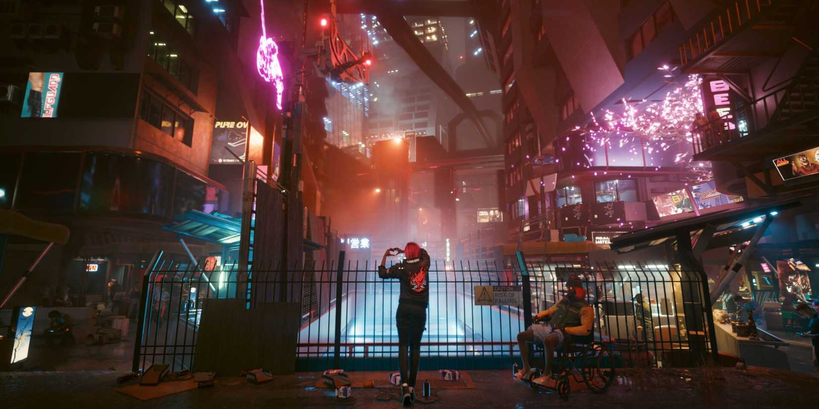 Cyberpunk 2077 promo image of Night City