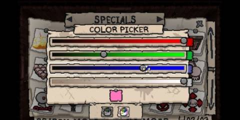 Mod interface showcasing color customisation it enables