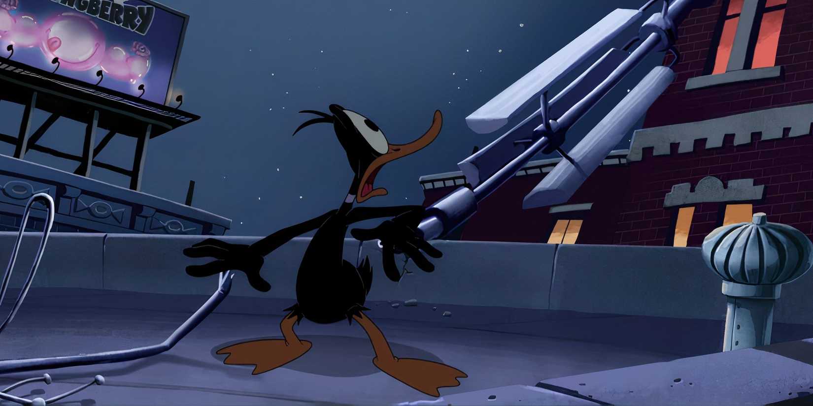 Daffy outside in The Day the Earth Blew Up A Looney Tunes Movie