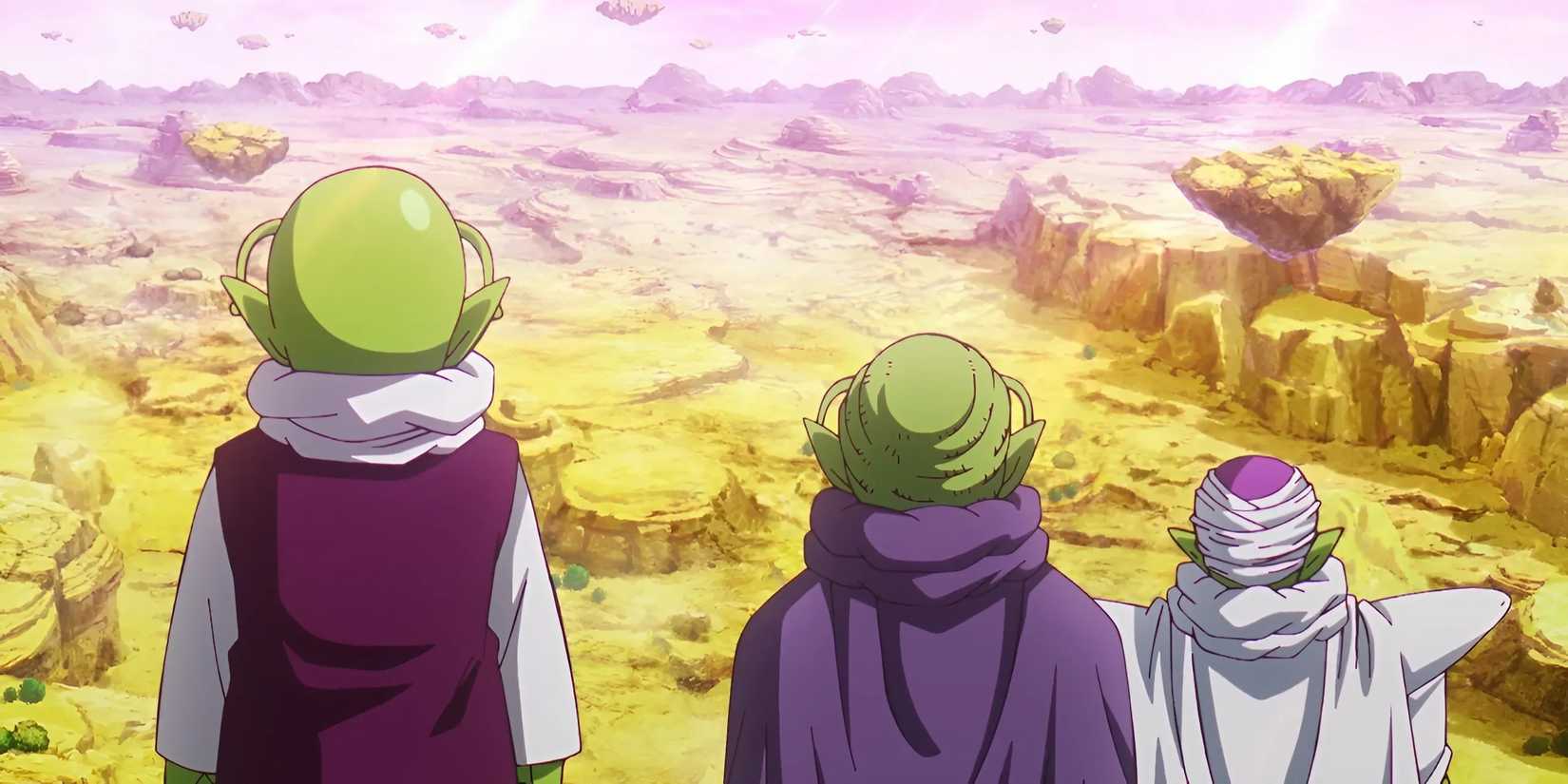 Dende, Neva e Piccolo em Daima