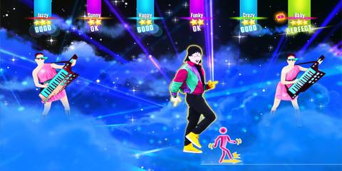Dancing with guitarists in the background in Just Dance 2017