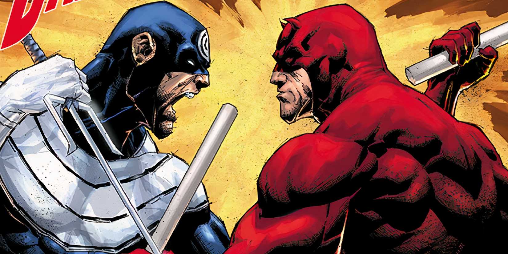 Daredevil fighting Bullseye in Daredevil Vol. 8 #1