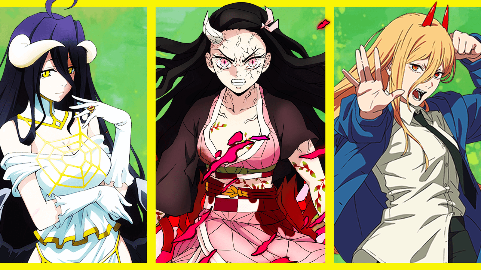 Demon Girls Albedo Nezuko Power