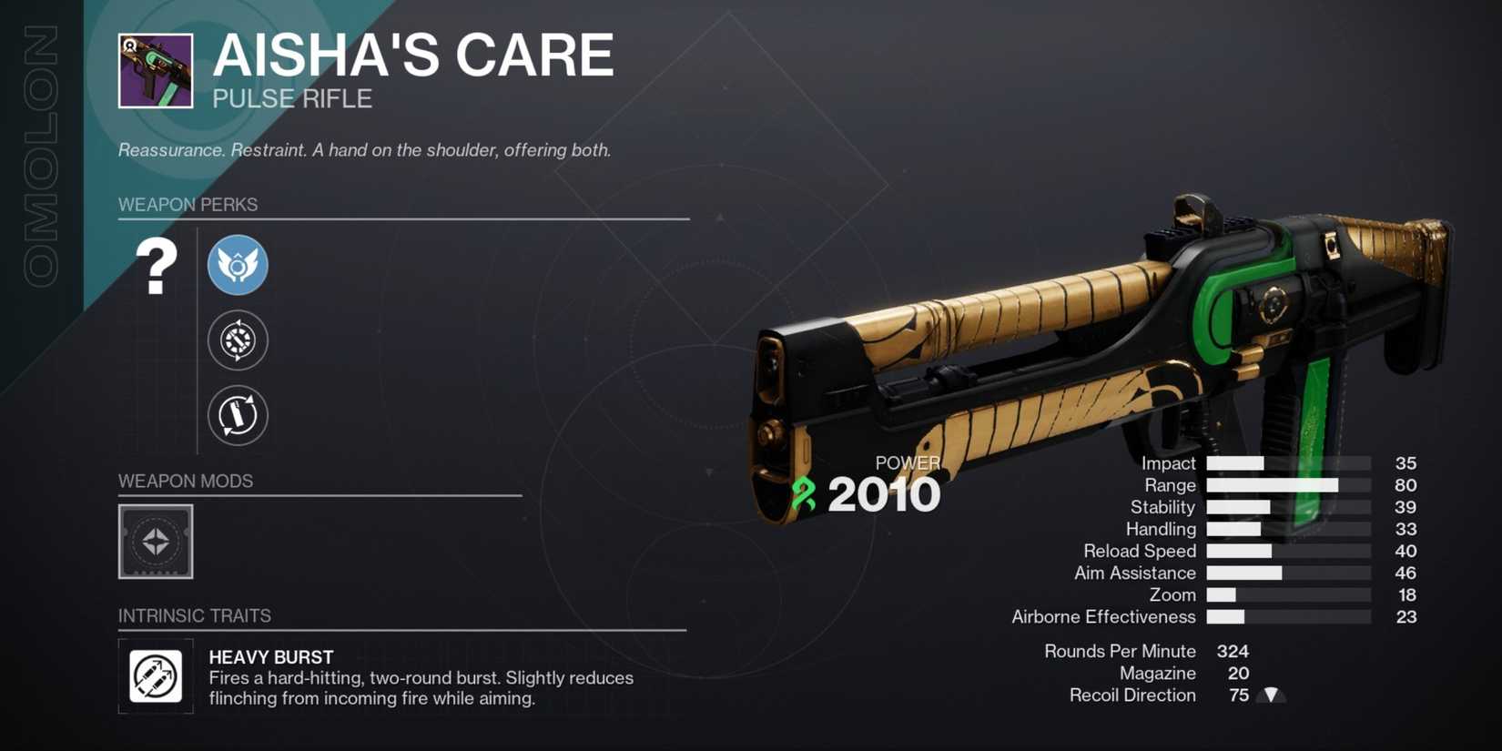 Destiny 2 Aisha's Care