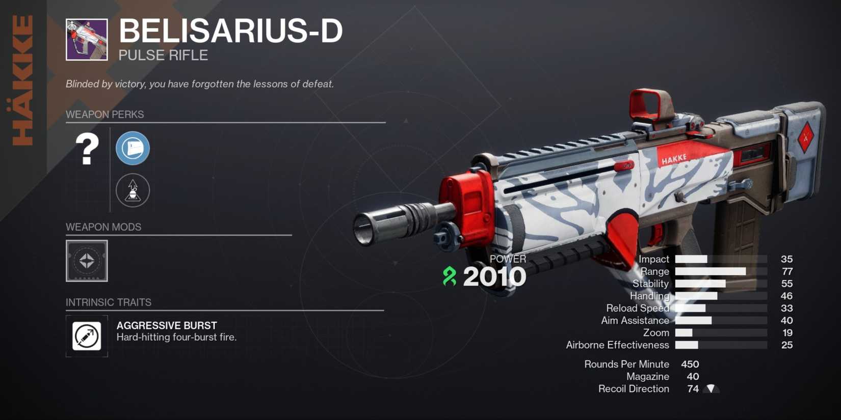 Destiny 2 Belisarius-D