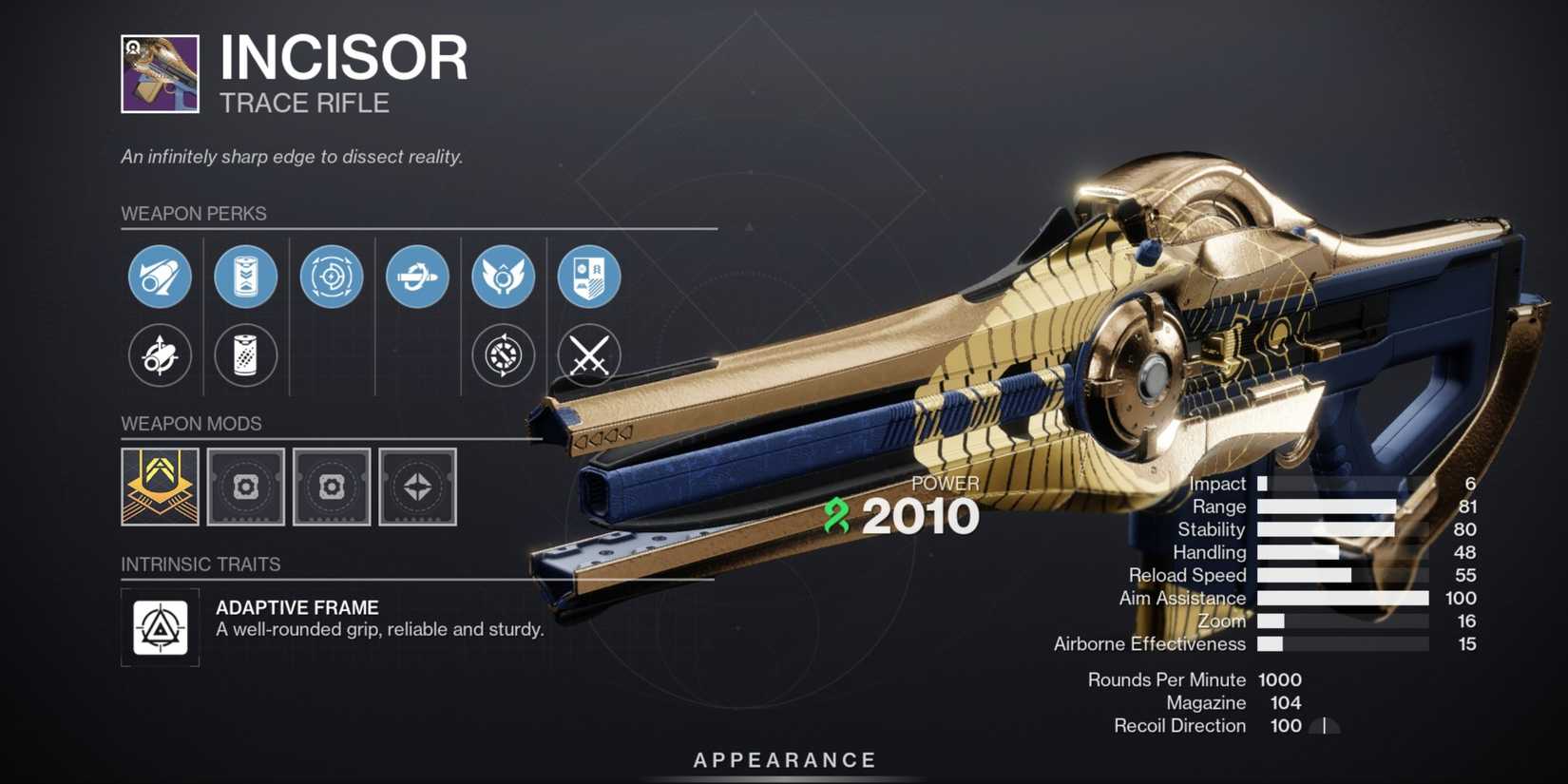 Destiny 2 Incisor