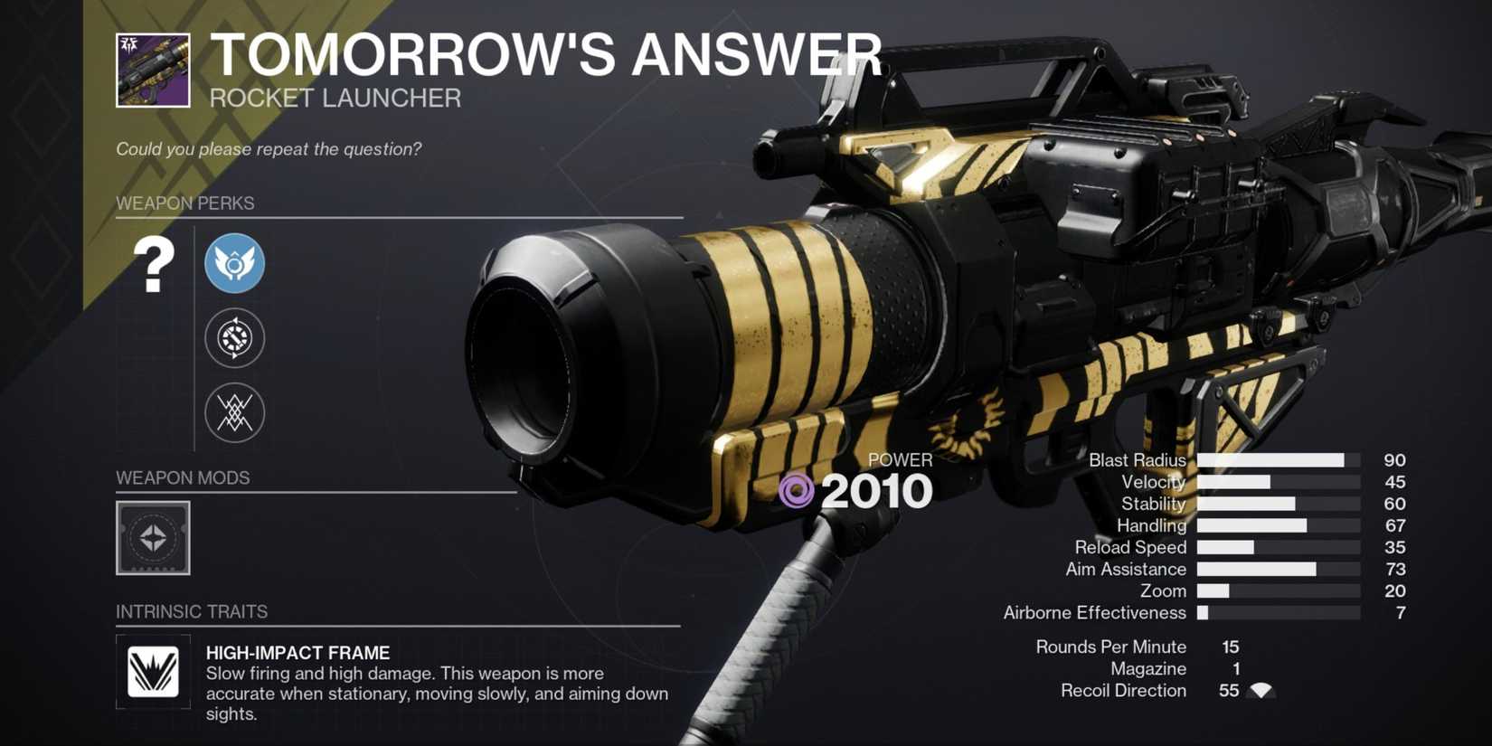 Destiny 2 Tomorrow's Answer