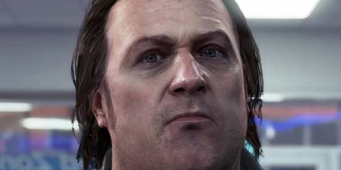 Detroit Become Human close up of Todd at Android shop