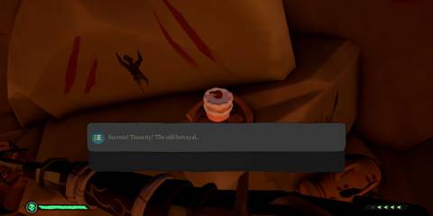 Devil's Ridge Anniversary cake riddle note in Sea of Thieves