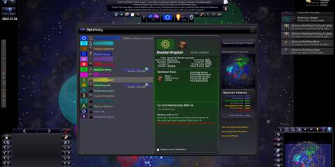Distant Worlds Universe diplomacy menu