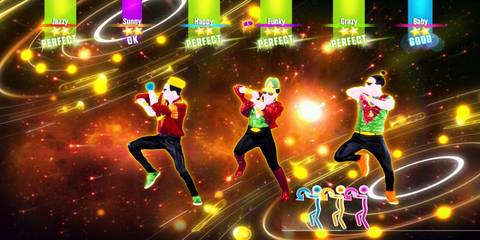 Doing dance moves inn Just Dance 2017