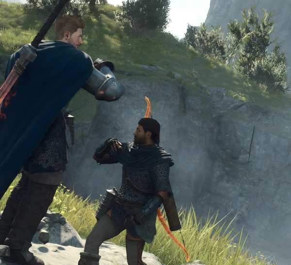 dragons dogma 2 arisen pawn high five