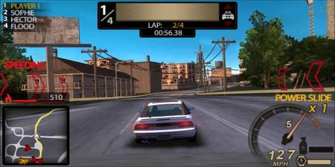 Driving a white Mitsubishi in Need for Speed Undercover