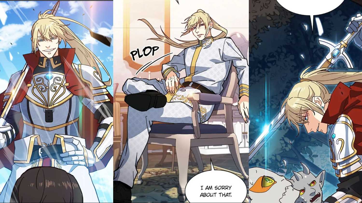 アレン公爵が剣を構える場面