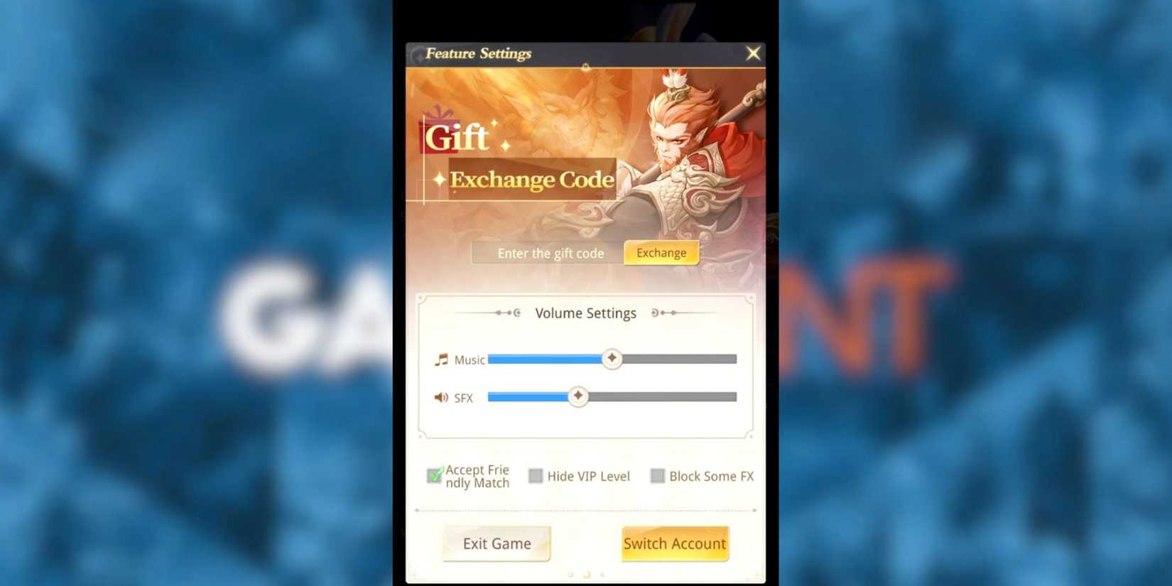 Eternal Saga the codes tab
