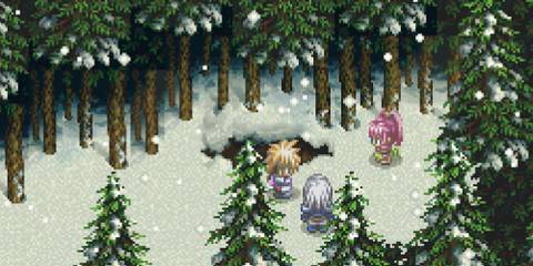 Exploring a forest in Tales Of Destiny
