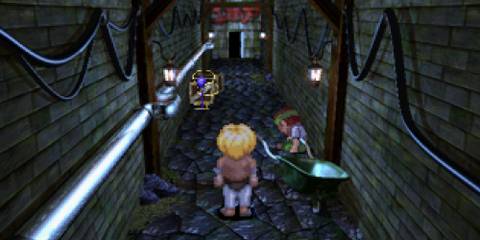 Exploring an alley in Star Ocean The Second Story (PS1)