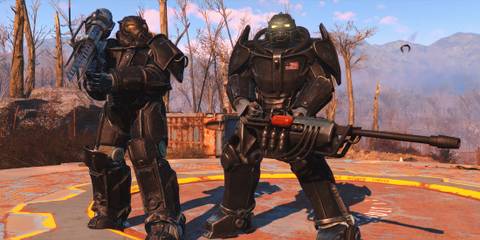 Fallout 4 next gen update, two people in power armor