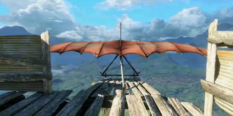 Jason approaching the hang glider in Far Cry 3
