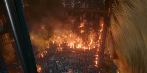 president shinra watching midgar burn