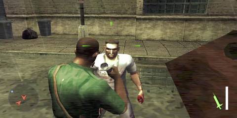 Fighting an enemy in Manhunt 2
