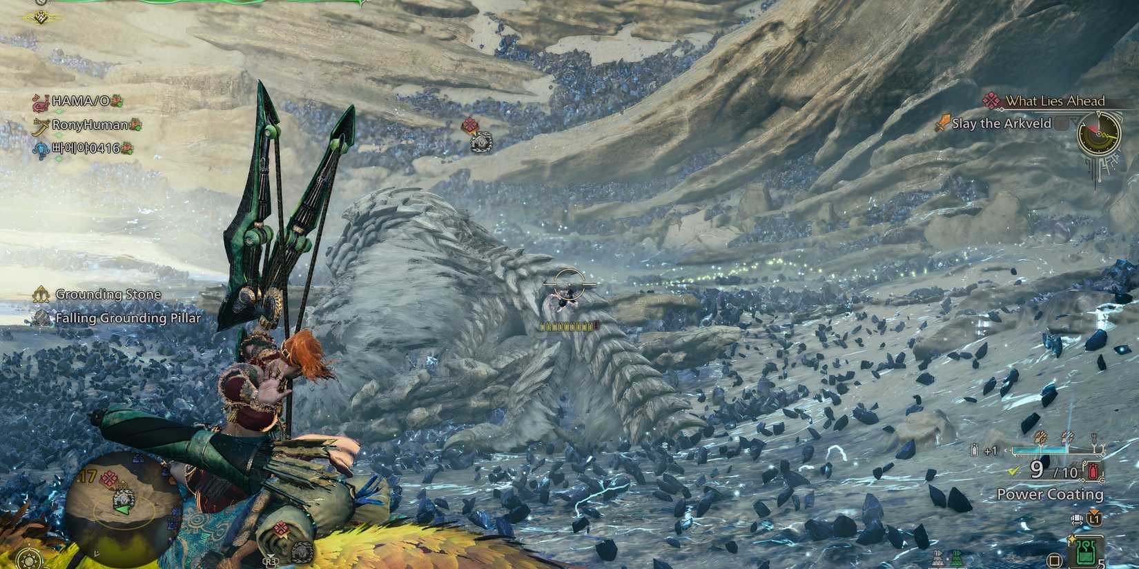 Fighting Arkveld in Monster Hunter Wilds