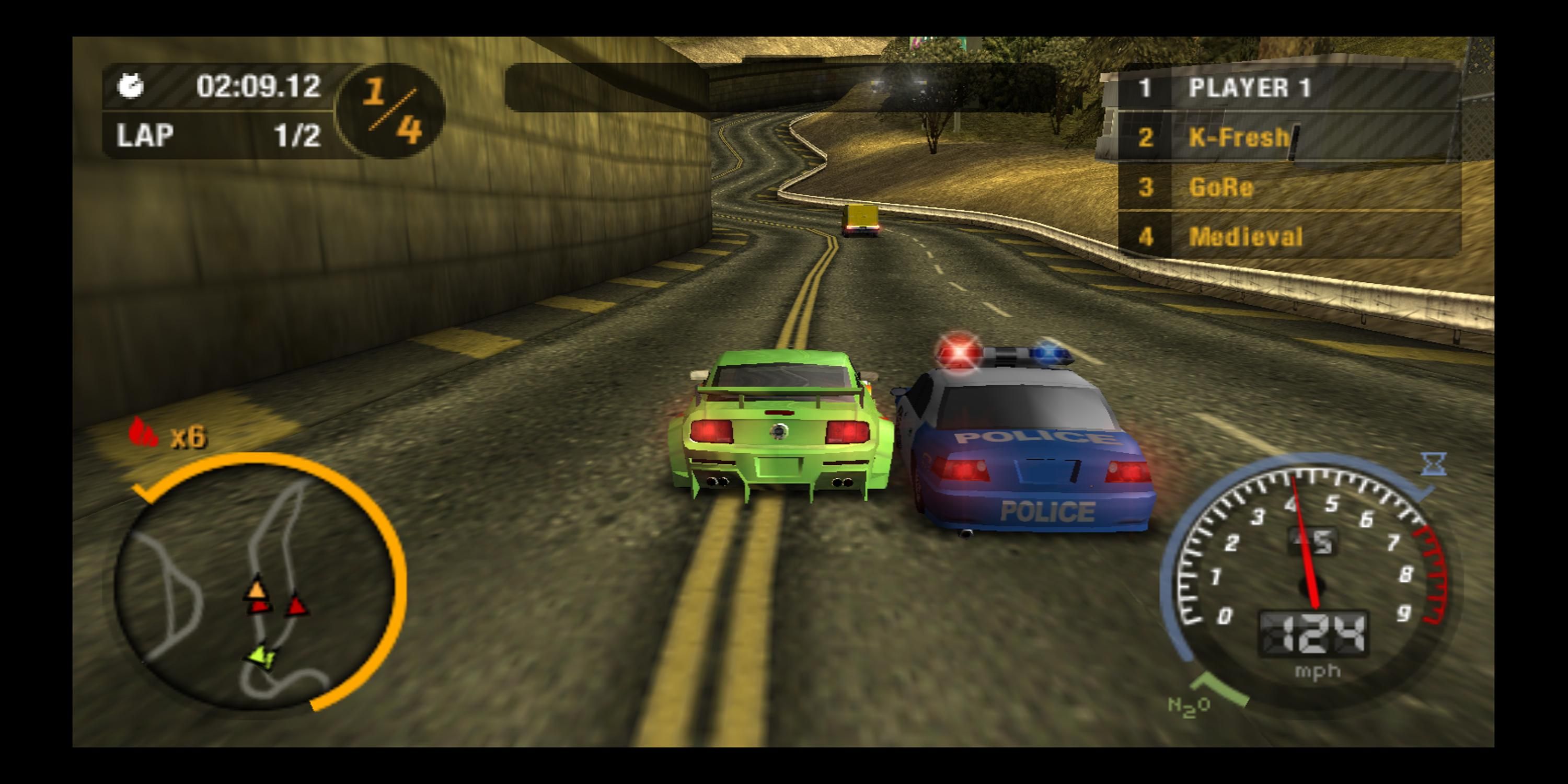 Fighting cops in a Need For Speed Most Wanted 5-1-0