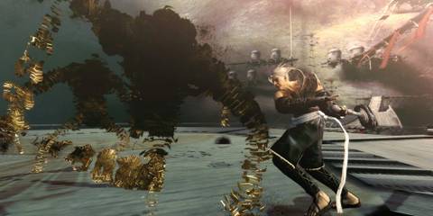 Fighting enemies in Nier Gestalt