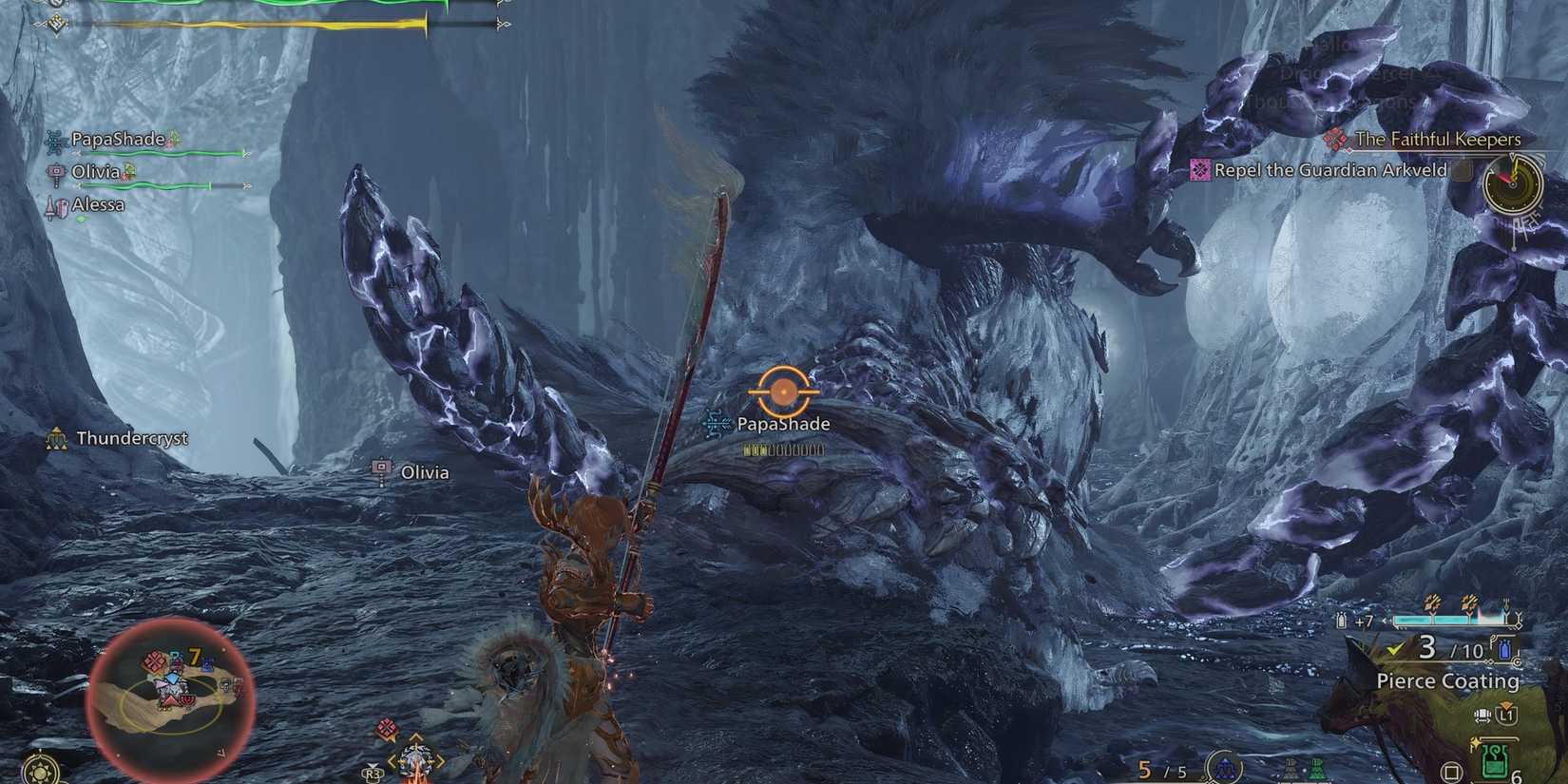 Fighting Guardian Arkveld in Monster Hunter Wilds