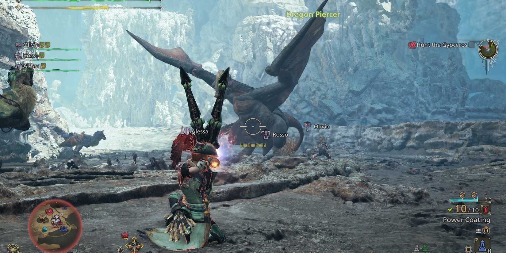 Fighting Gypceros in Monster Hunter Wilds