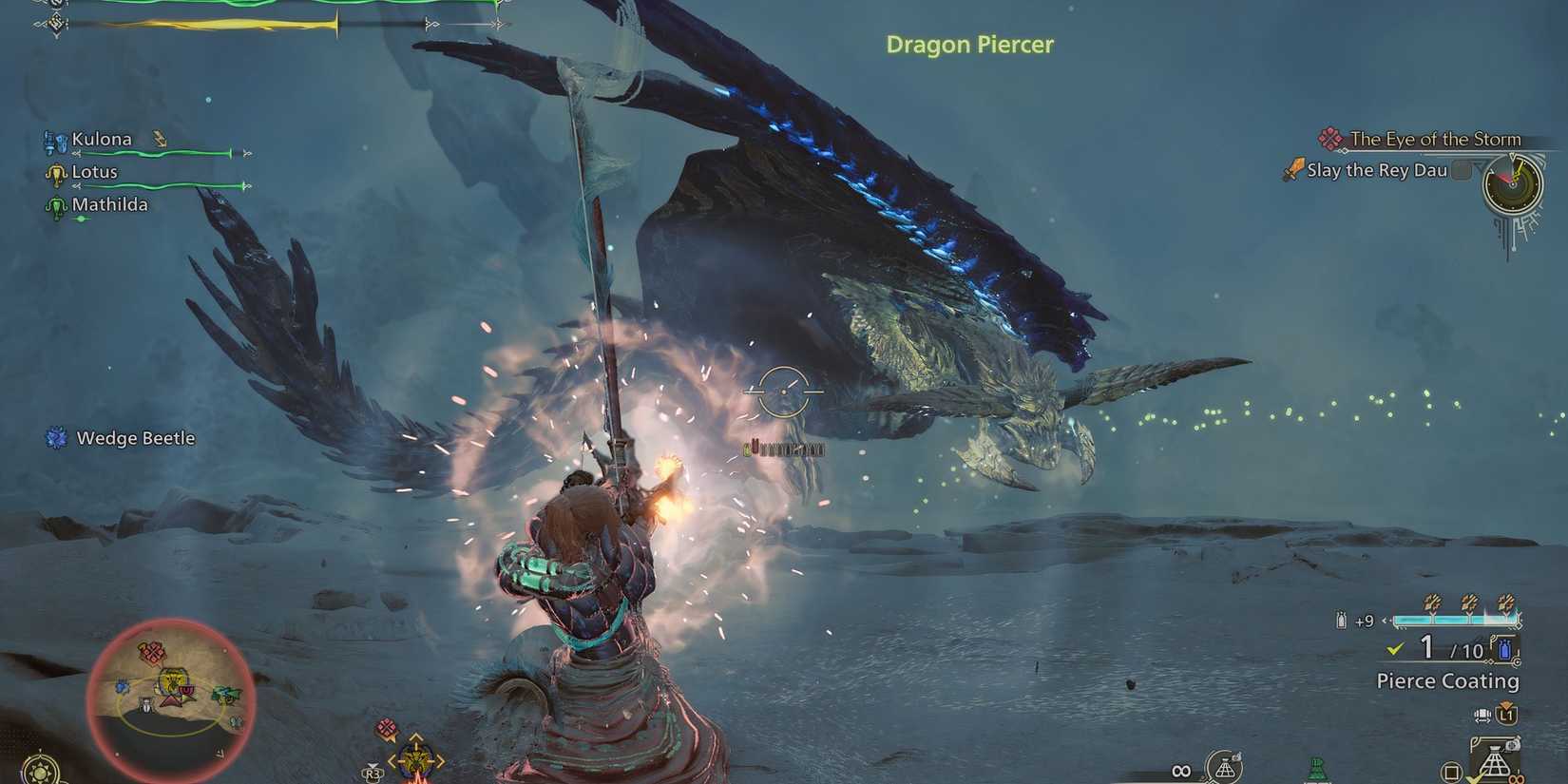 Fighting Rey Dau in Monster Hunter Wilds