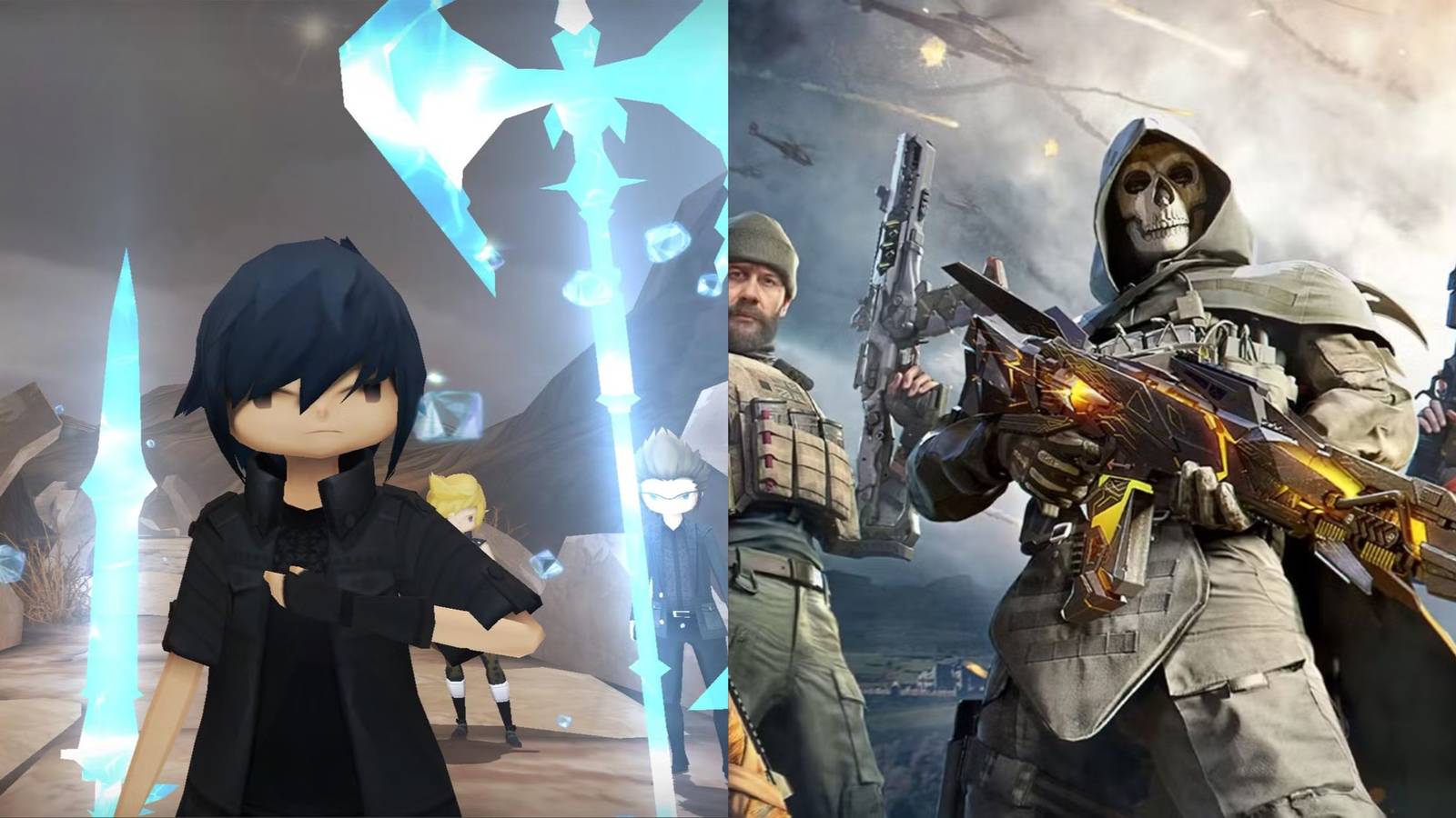 Final Fantasy 15 Pocket Edition and Call of Duty Mobile