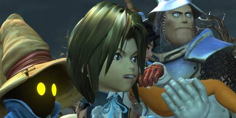 A screenshot of Zidane, Vivi, and Steiner in Final Fantasy 9.