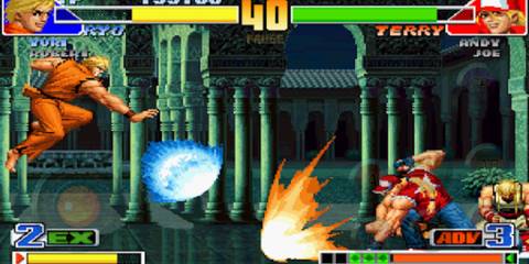 Firing a blast in The King of Fighters 98 The Slugfest