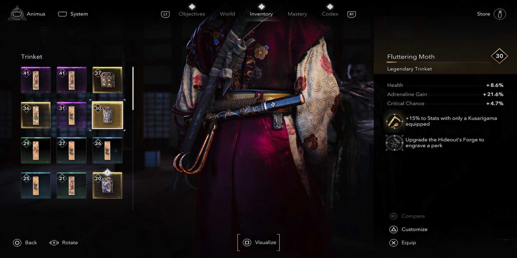 Fluttering Moth in Assassin's Creed Shadows