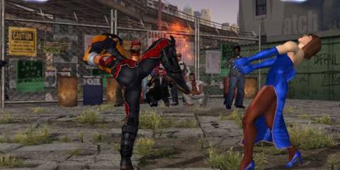 Footage of Jin and Anna fighting.