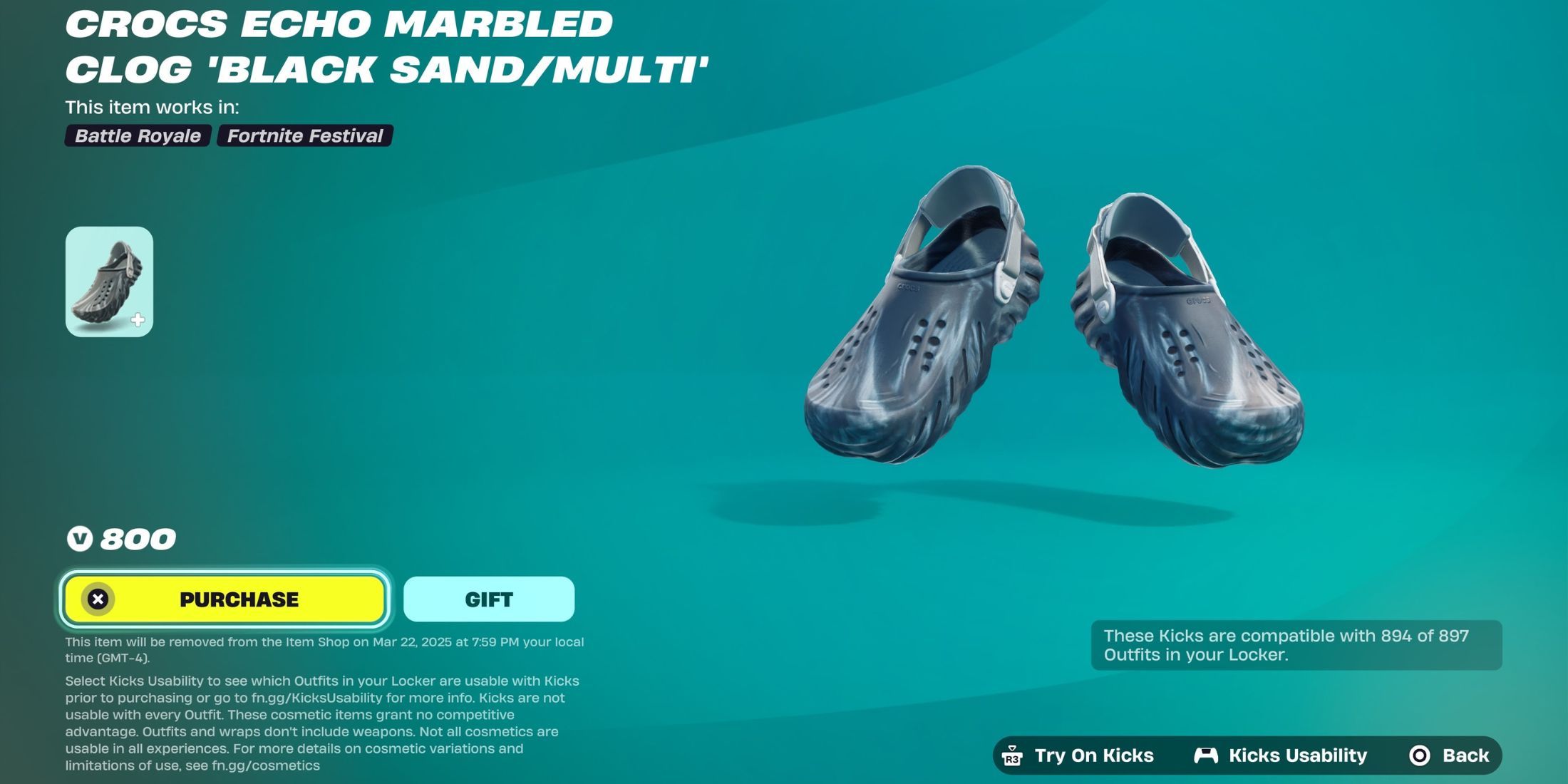 Fortnite Crocs Causing Funny Visual Glitch