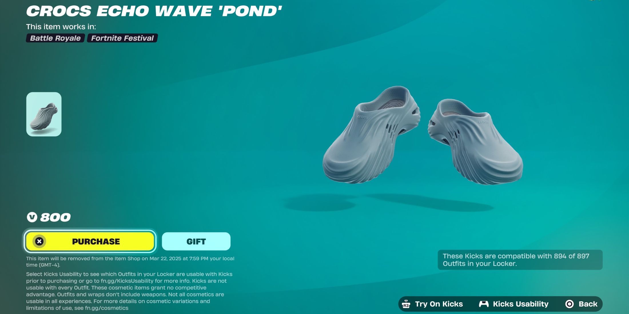 Fortnite Crocs Causing Funny Visual Glitch