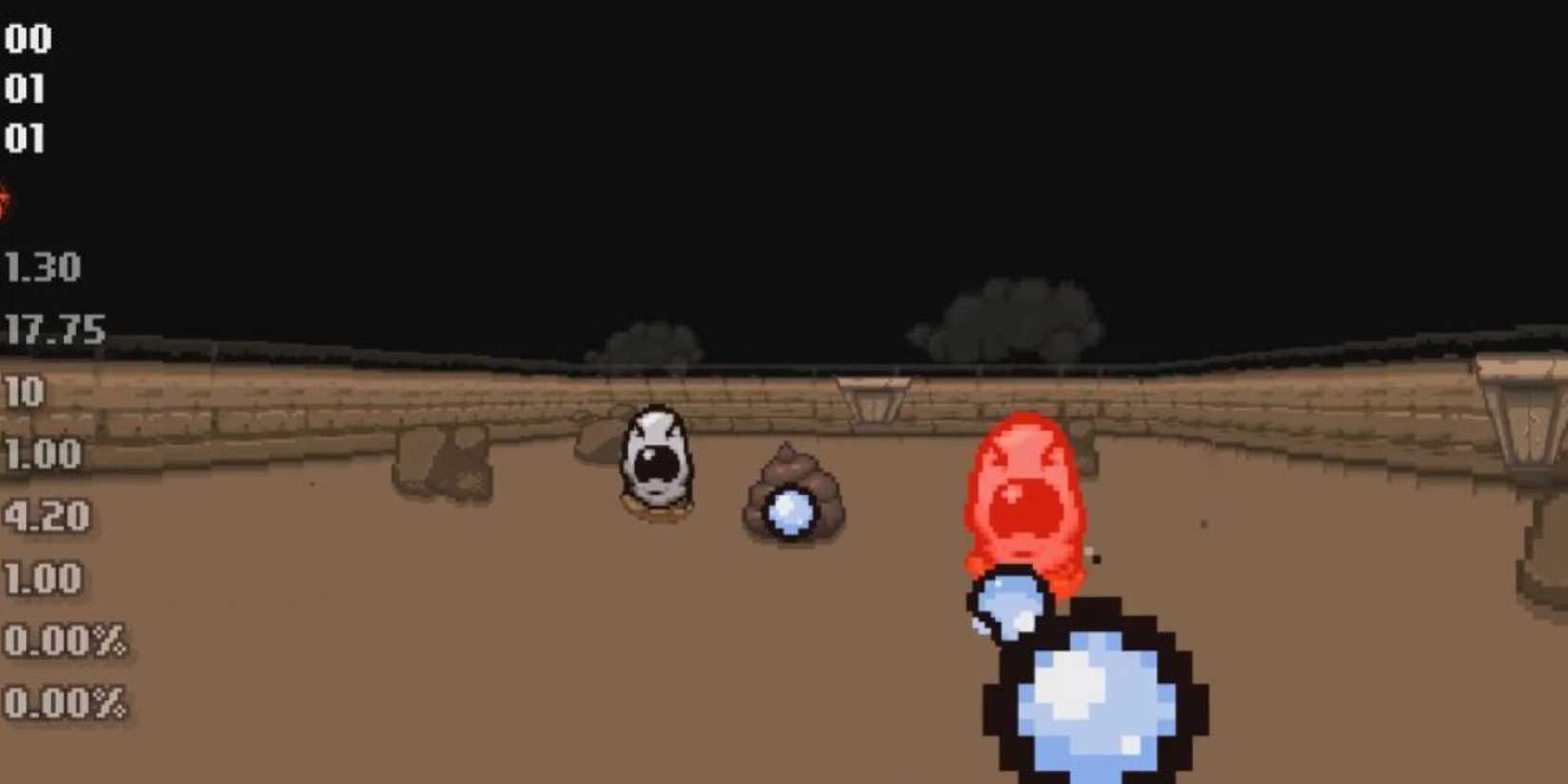 FPS mod where player is firing tears at a worm in first person