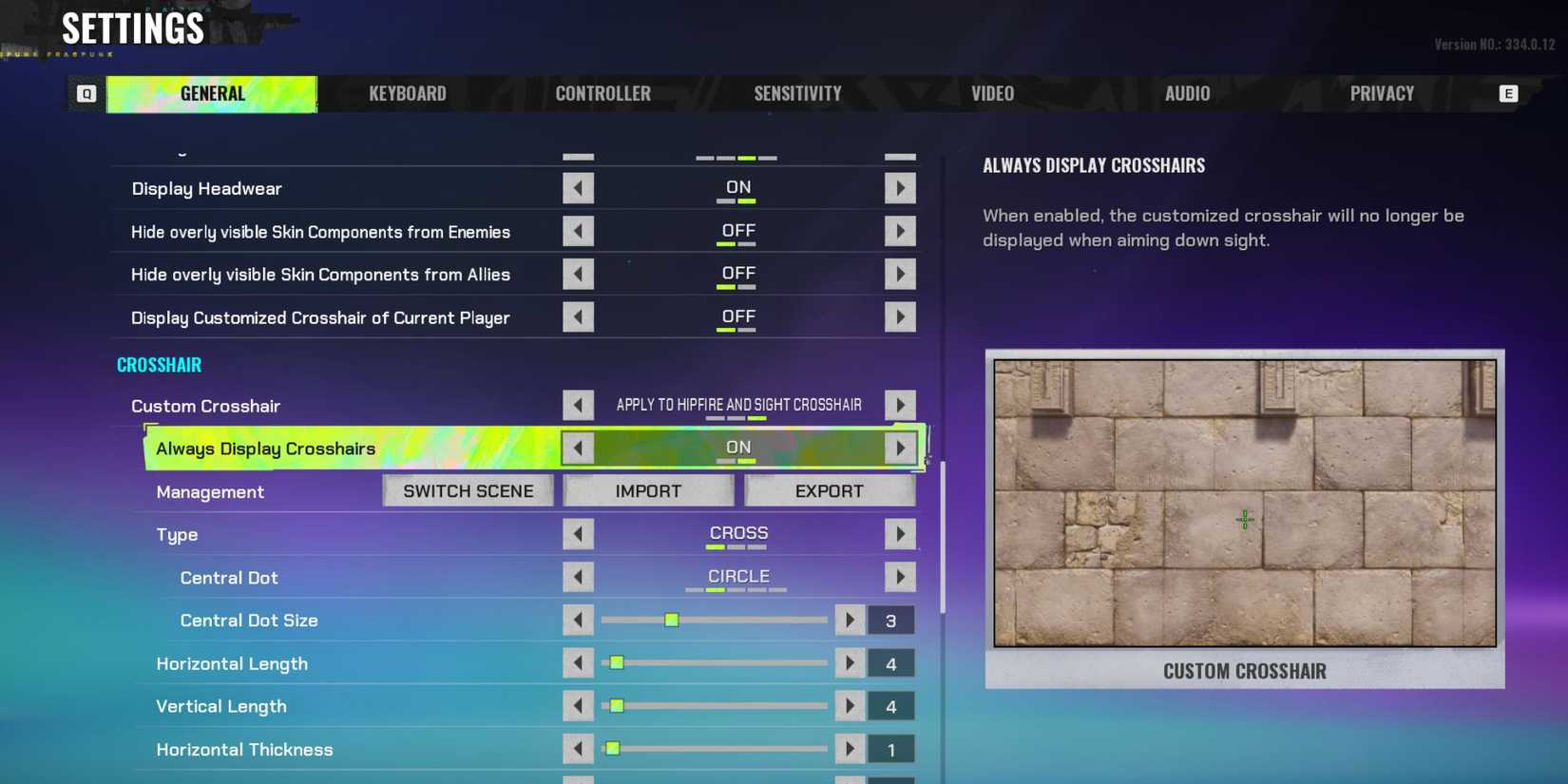 fragpunk-crosshair-customization-settings