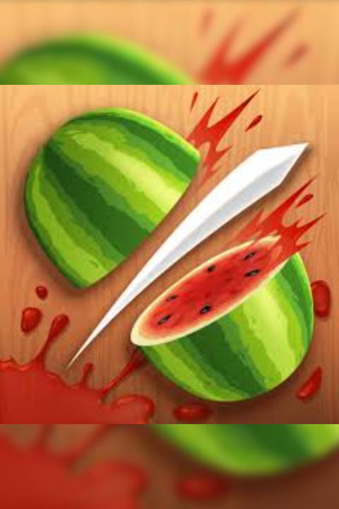 Fruit Ninja Frenzy video game cover art tag