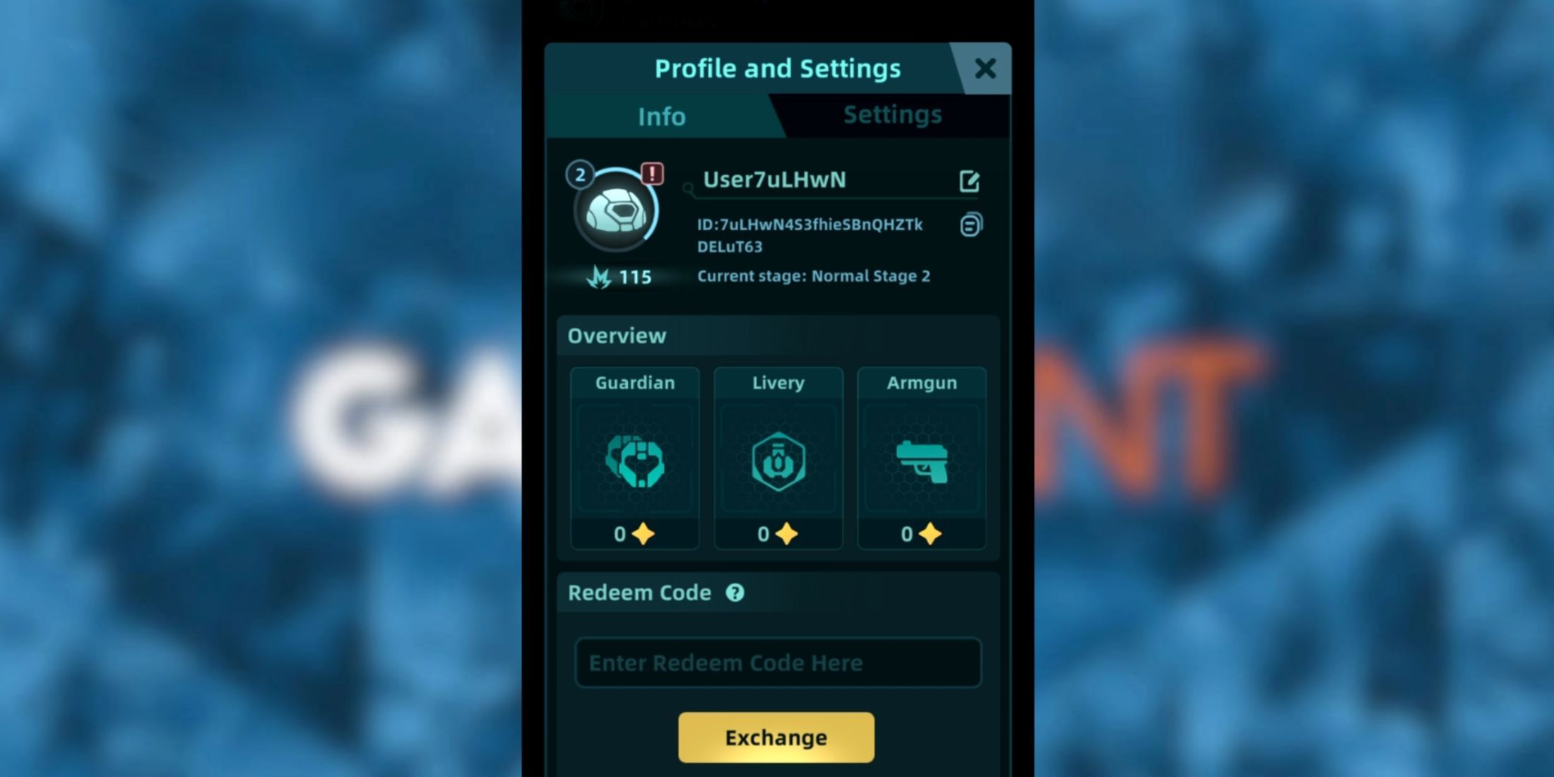 Galaxy Defense the codes tab