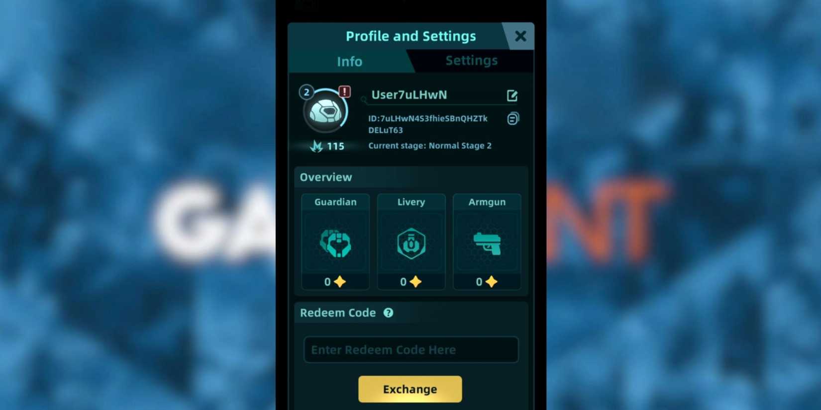 Galaxy Defense the codes tab